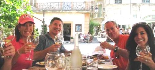 Cheers!  Lunch in Pezenas, Languedoc